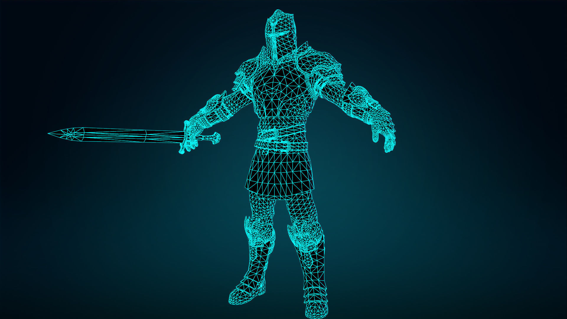 Knight - Rigged - Animated - Game Ready Low-poly 3D model_47