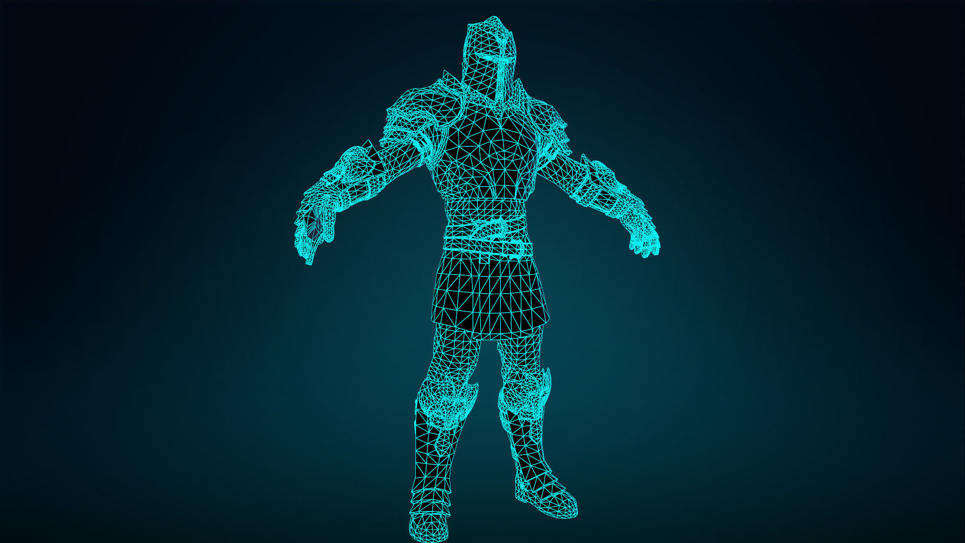 Knight - Rigged - Animated - Game Ready Low-poly 3D model_33