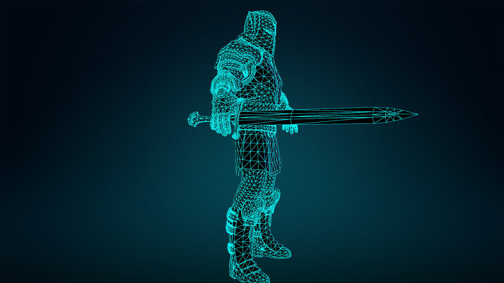 Knight - Rigged - Animated - Game Ready Low-poly 3D model_35