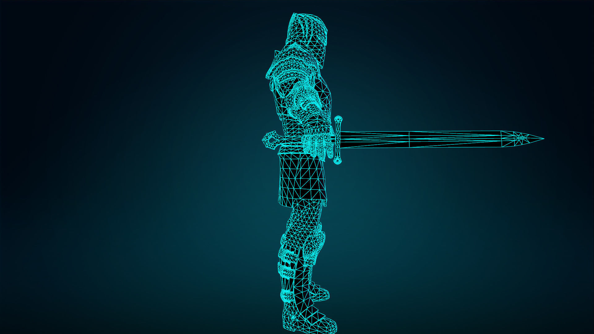 Knight - Rigged - Animated - Game Ready Low-poly 3D model_36