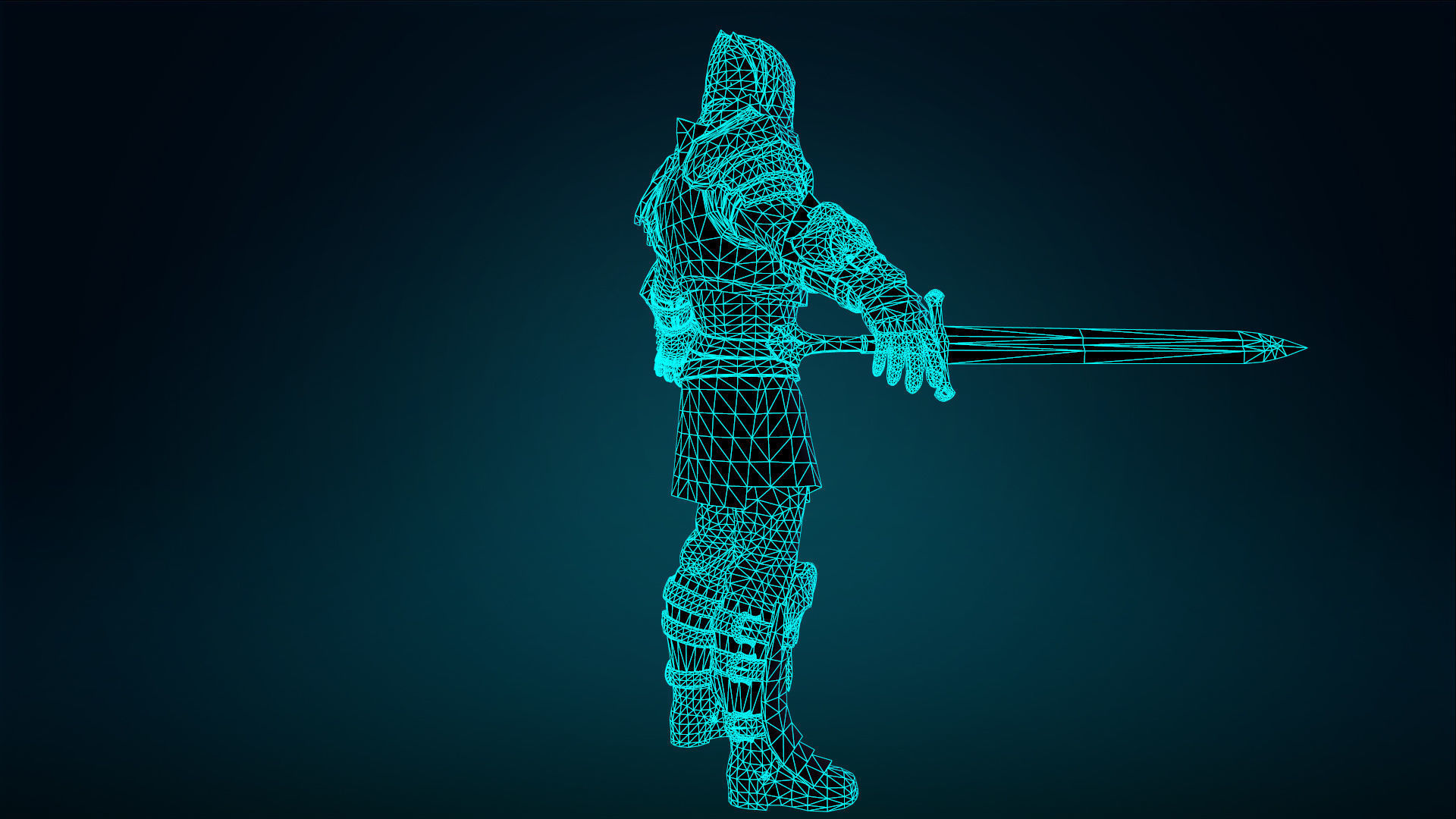Knight - Rigged - Animated - Game Ready Low-poly 3D model_37