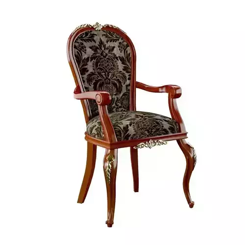 Chair with armrests upholstered Armando Rho