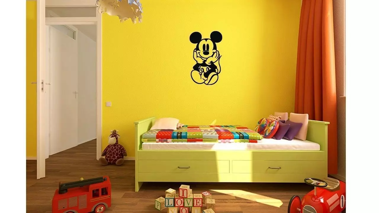Mickey Kids and baby room wall art 1 3D print model
