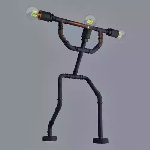 Pipe Lamp - Barbell Curl