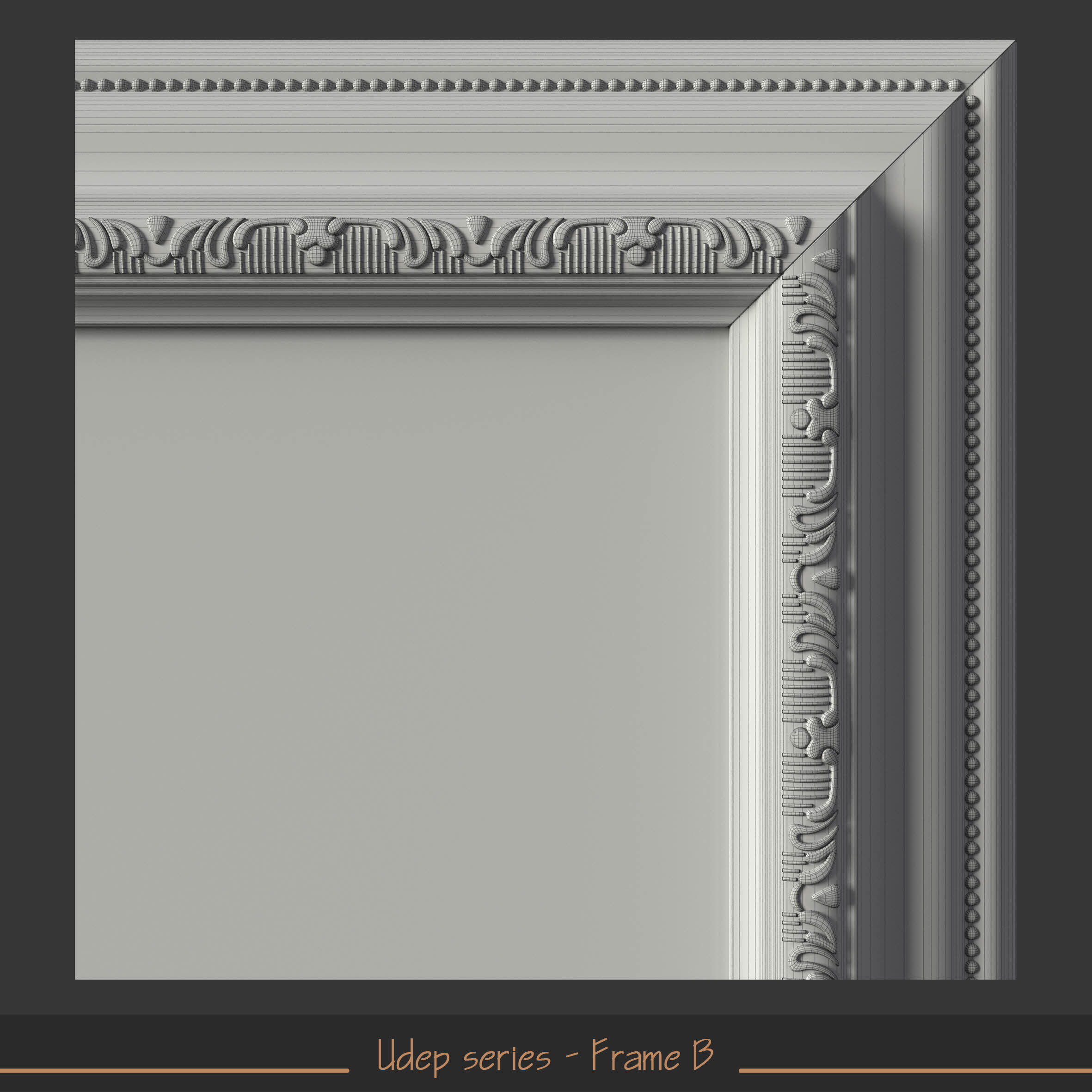 Udep series - Frame B 3D model_4