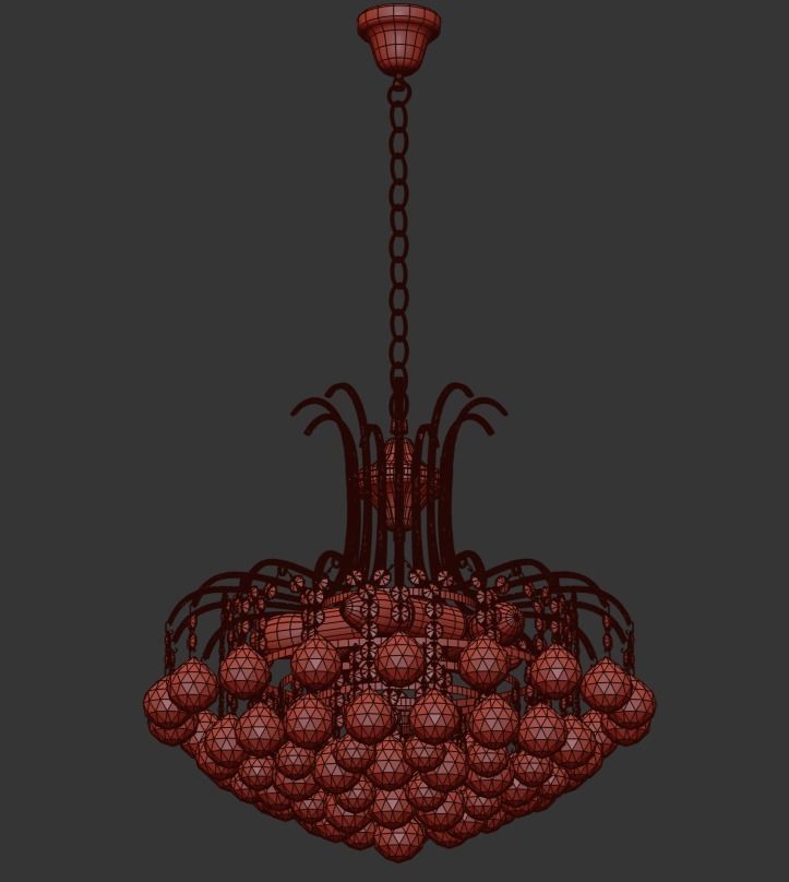 Chandelier Alanno E 1 5 40 100 N 3D model_2