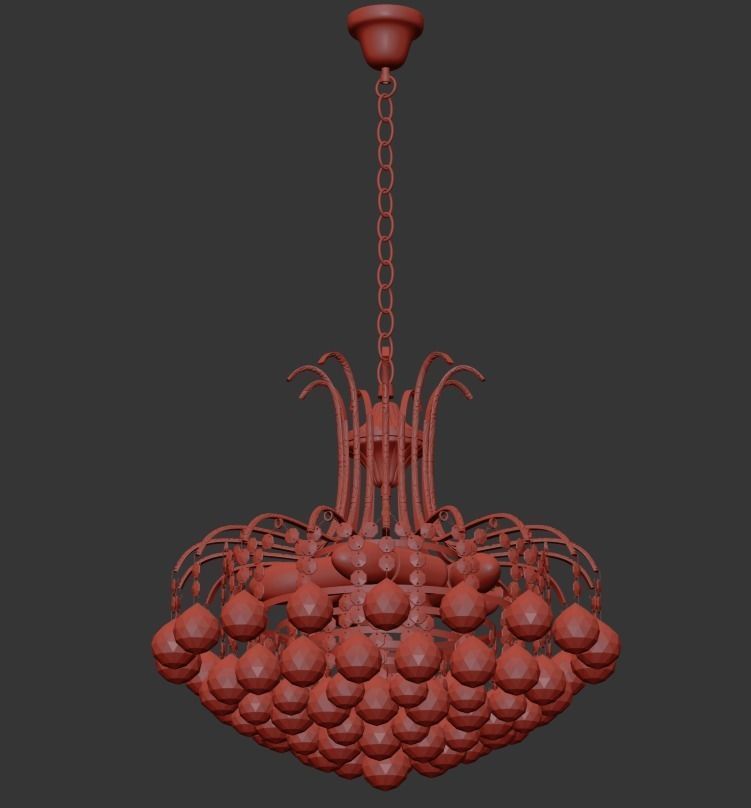 Chandelier Alanno E 1 5 40 100 N 3D model_1