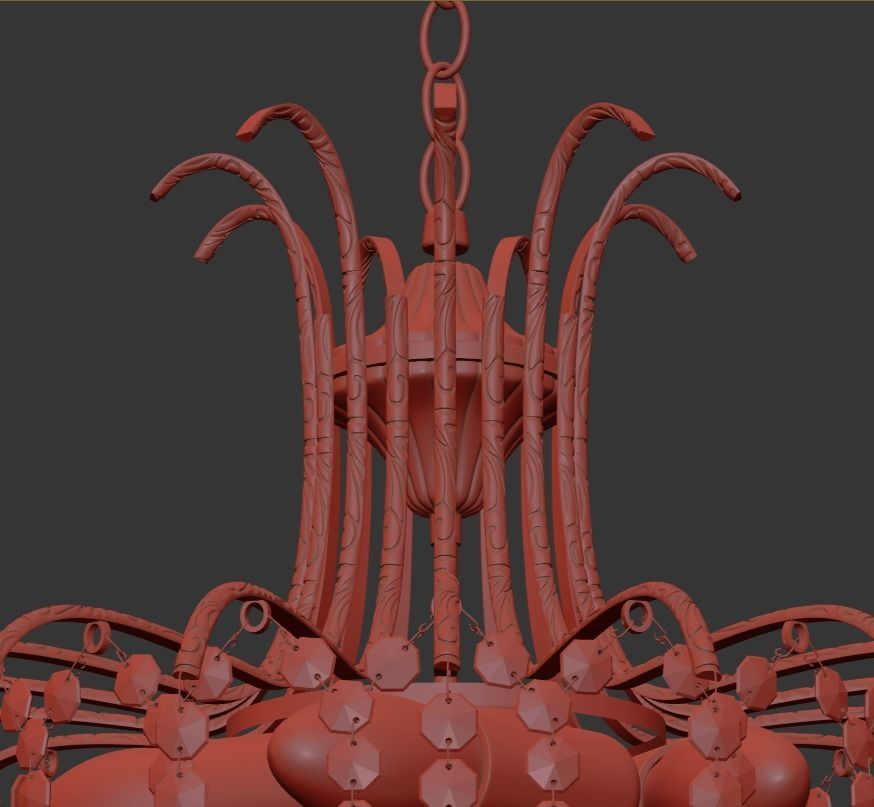 Chandelier Alanno E 1 5 40 100 N 3D model_3