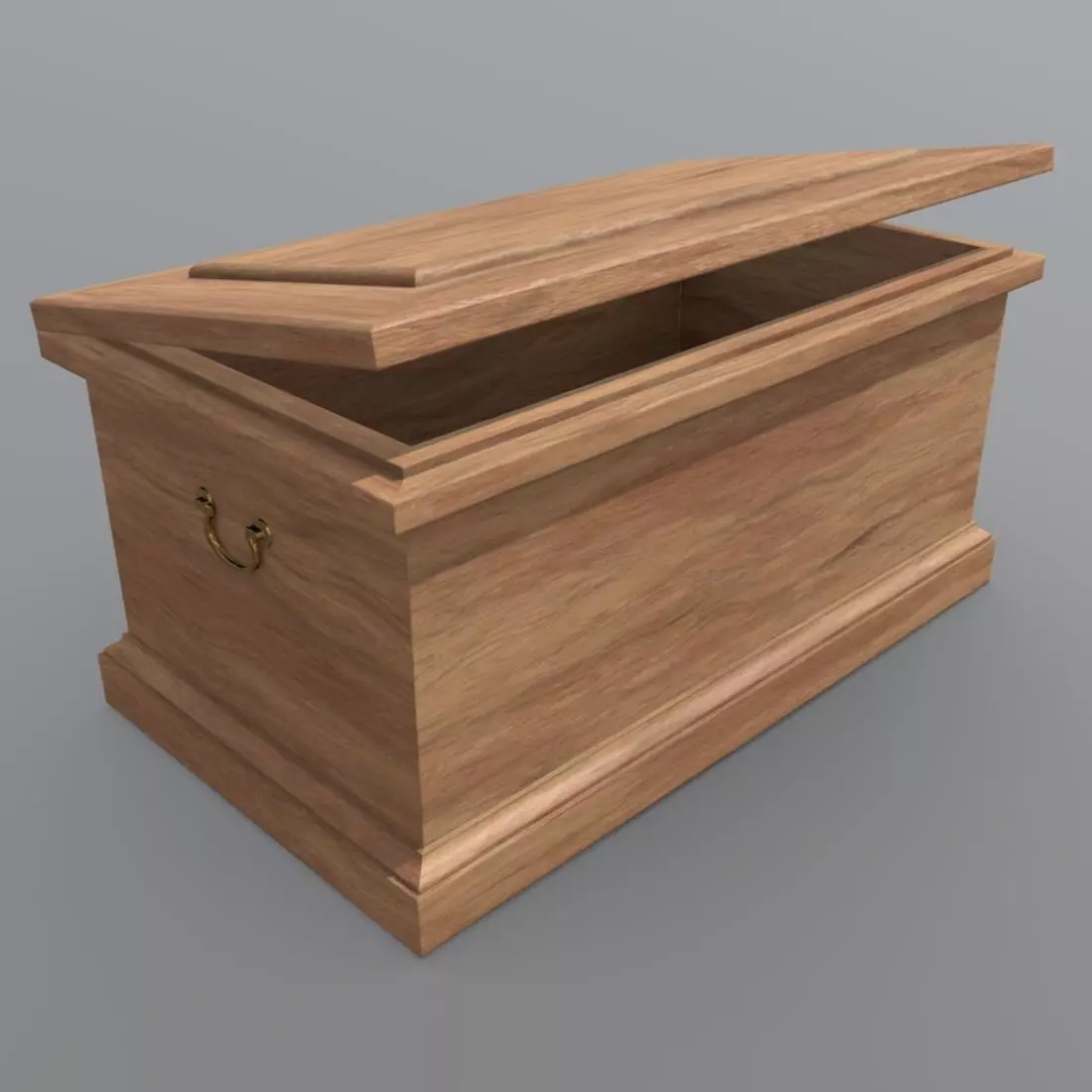 CC0 - Chest wooden box Free low-poly 3D model
