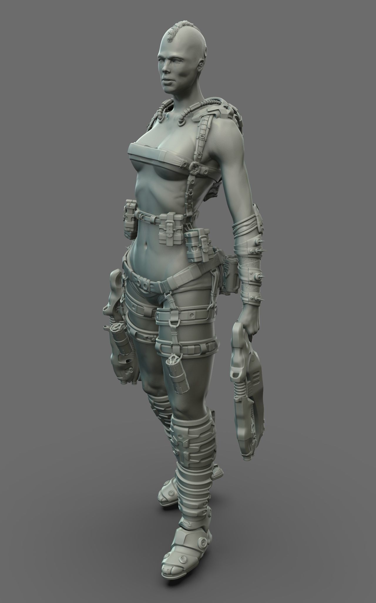 Largin - Female Hunter 3D model