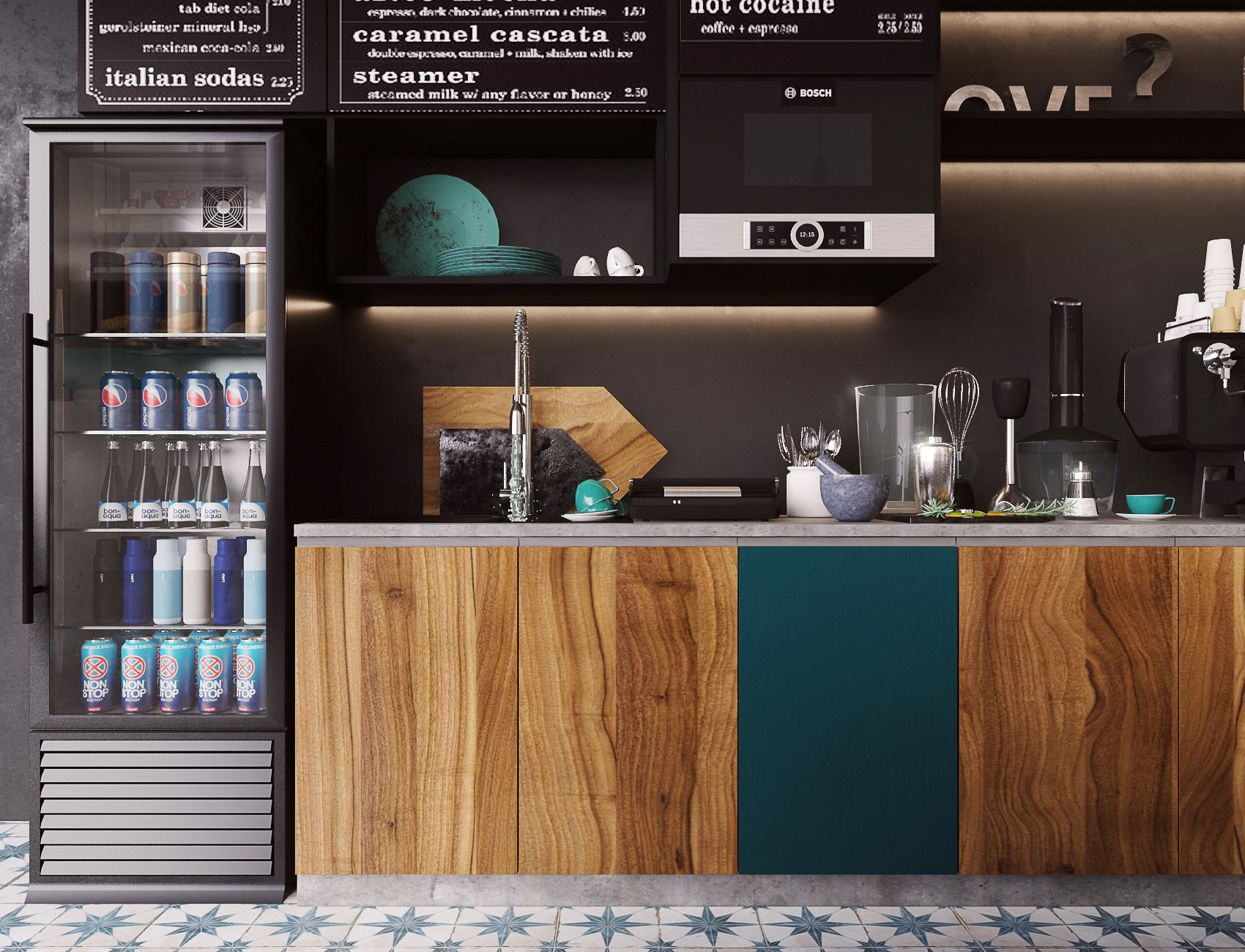 Coffee bar  3D model_9