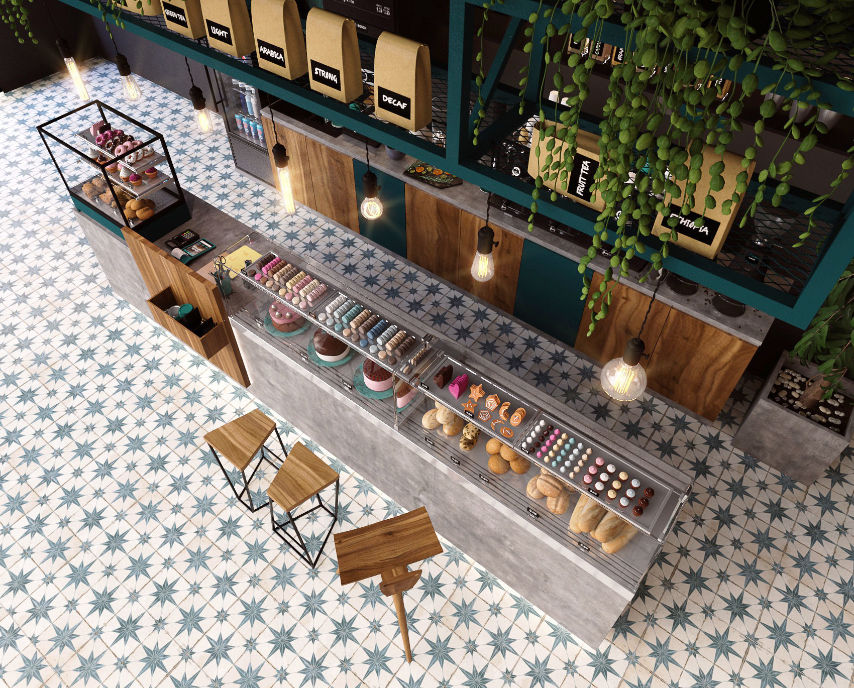 Coffee bar  3D model_2