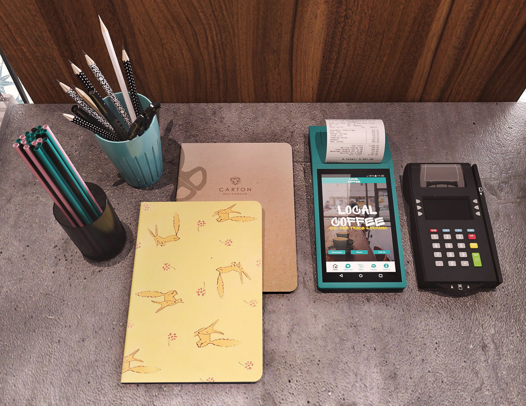 Coffee bar  3D model_11