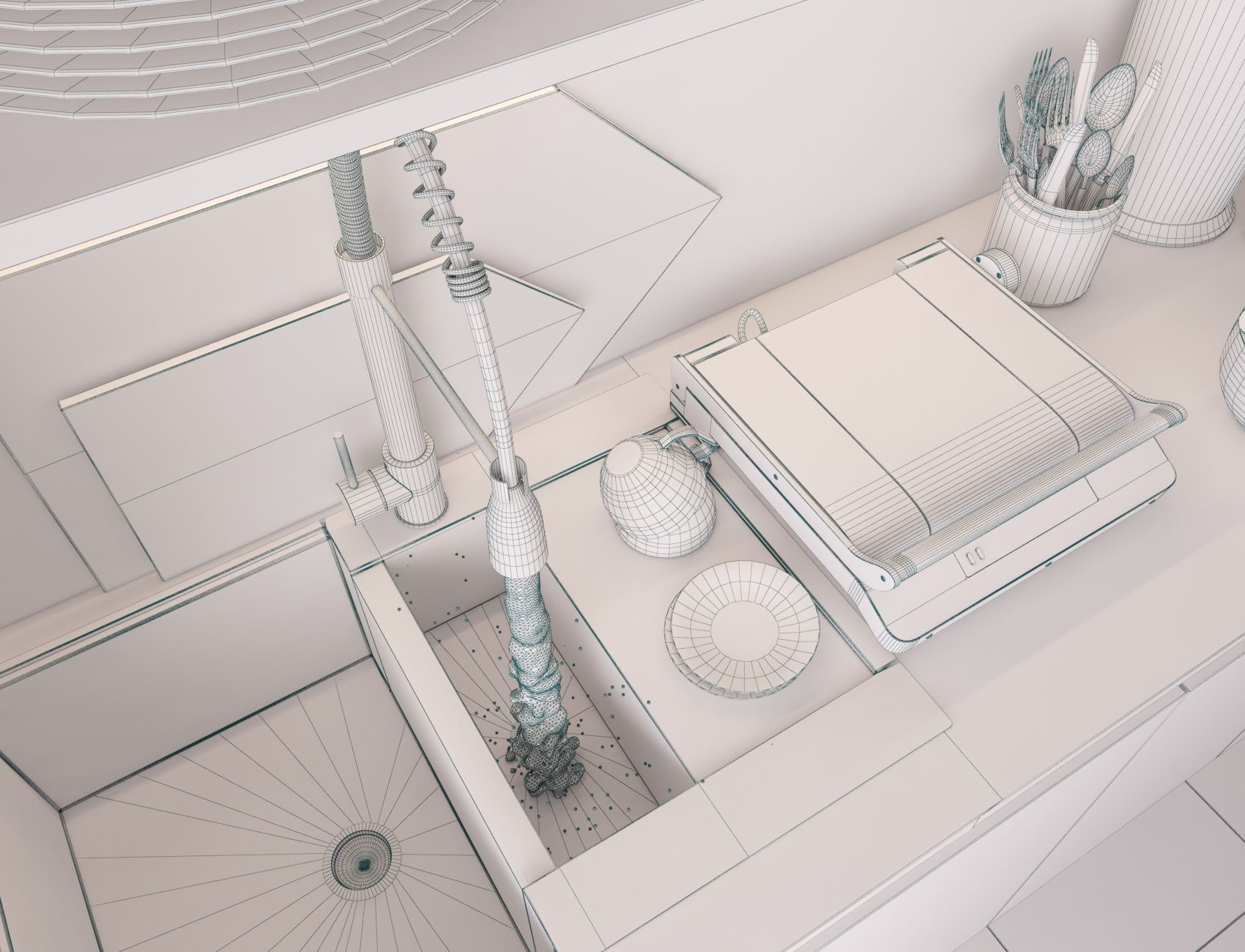 Coffee bar  3D model_23