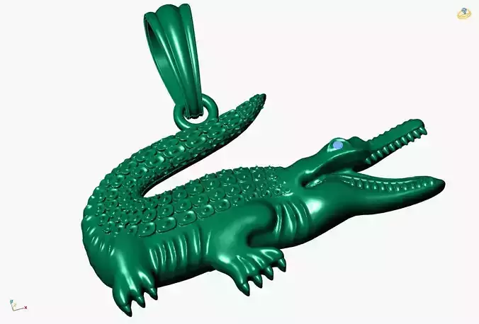 alligator pendant 
