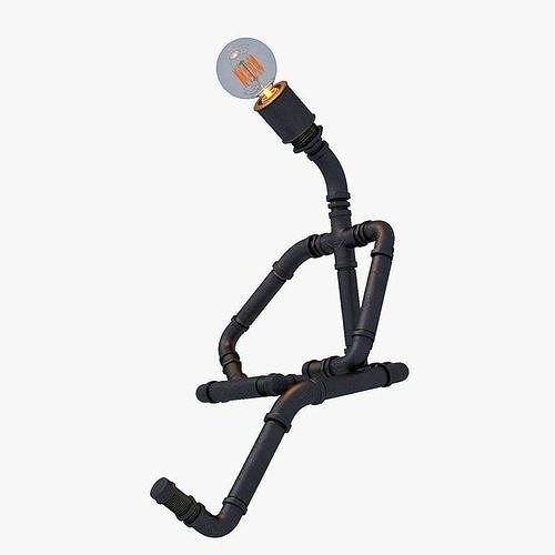 Pipe Lamp - Thinking 3D model