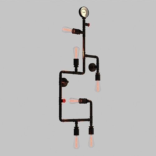 Pipe Lamp - Wall 3D model