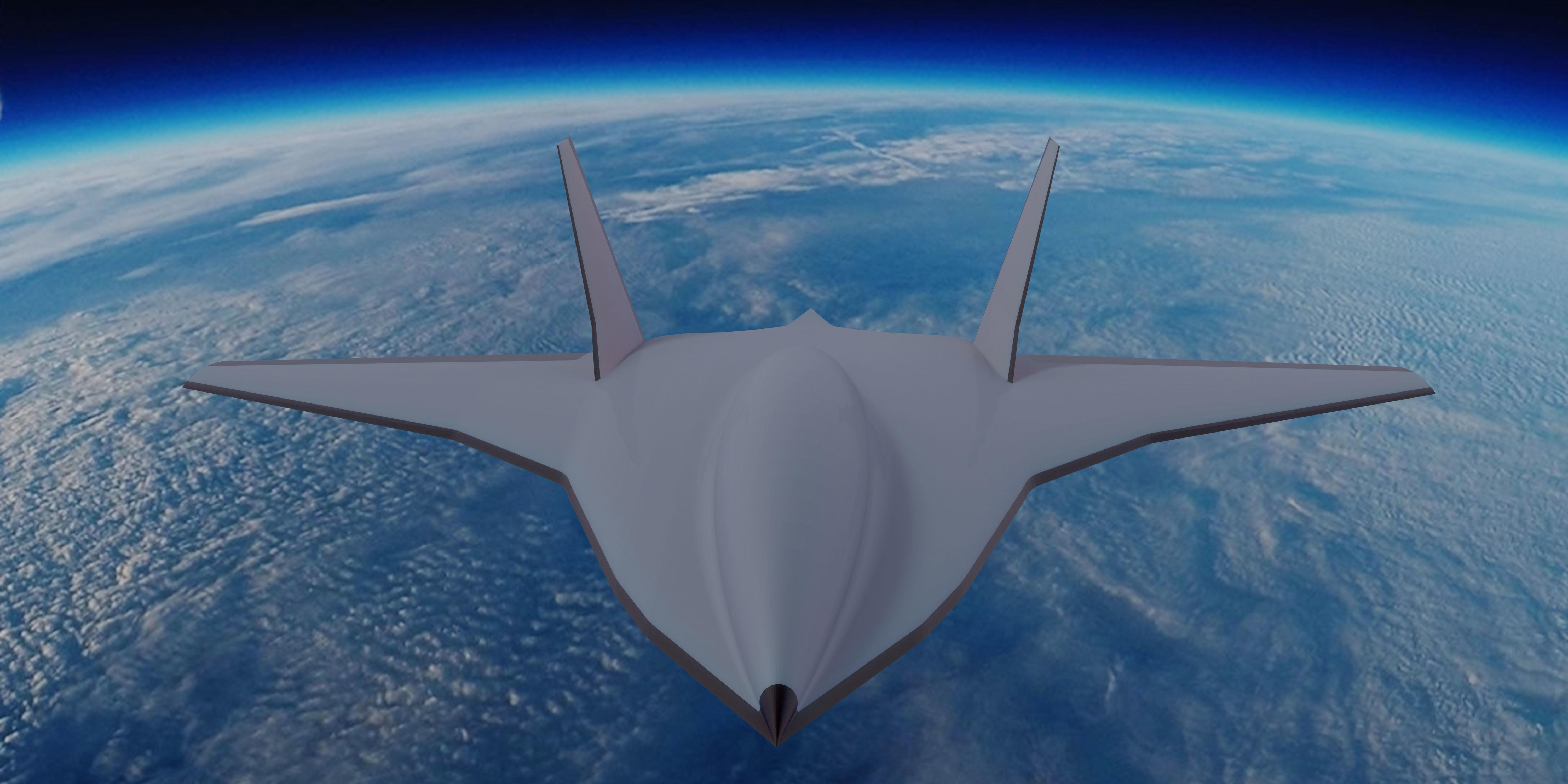 Boeing Hypersonic Valkyrie II  - Low Poly Low-poly 3D model_1