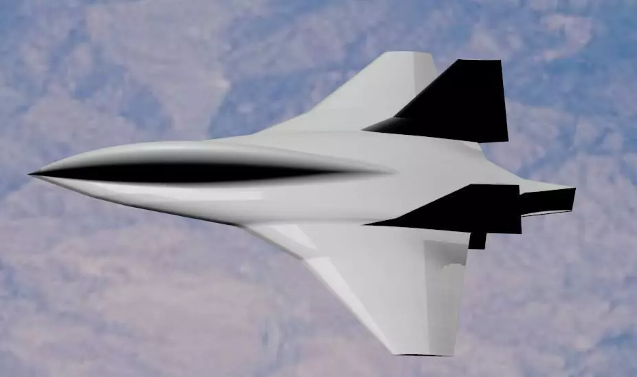 Boeing Hypersonic Valkyrie II  - Low Poly Low-poly 3D model_0