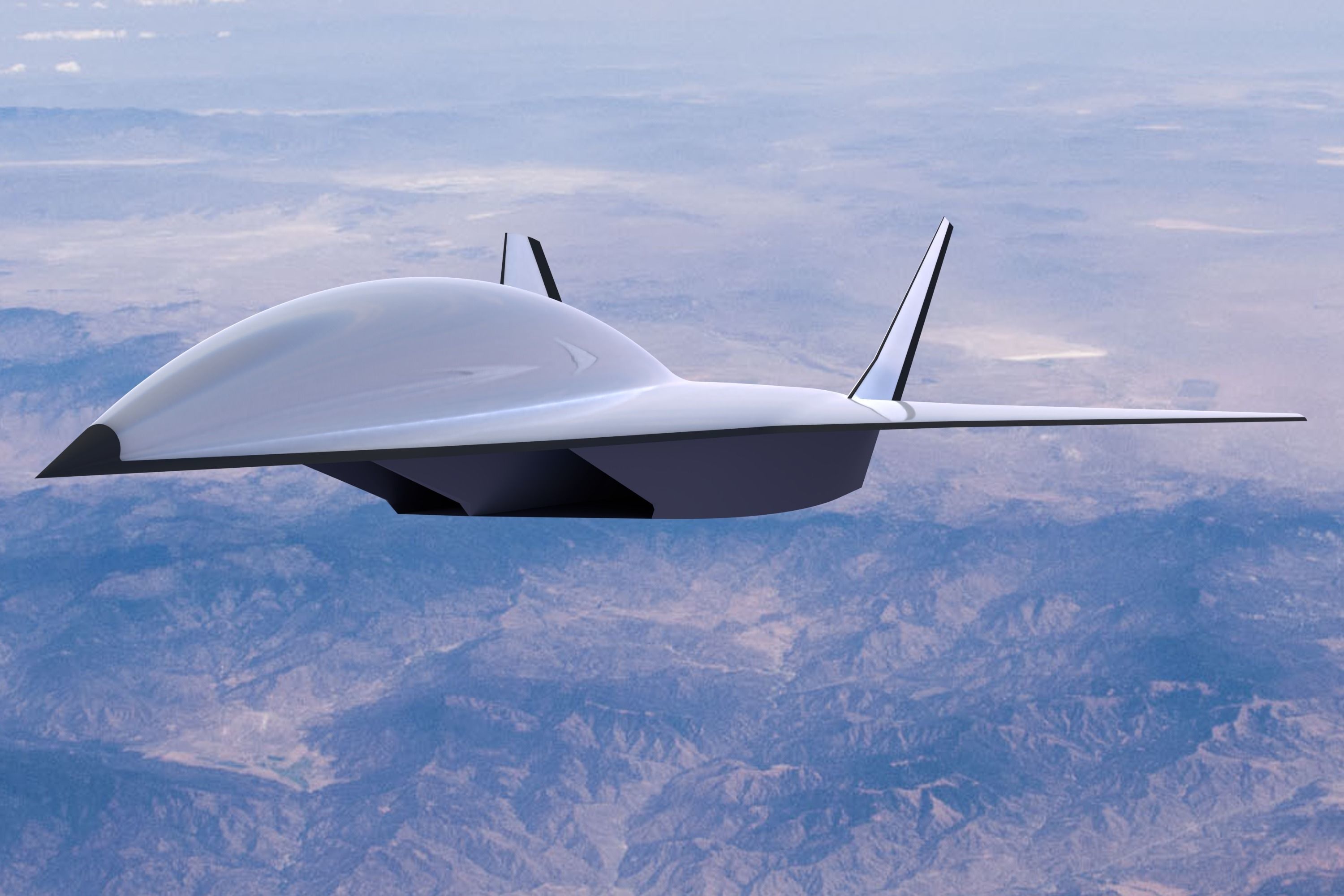 Boeing Hypersonic Valkyrie II  - Low Poly Low-poly 3D model_3