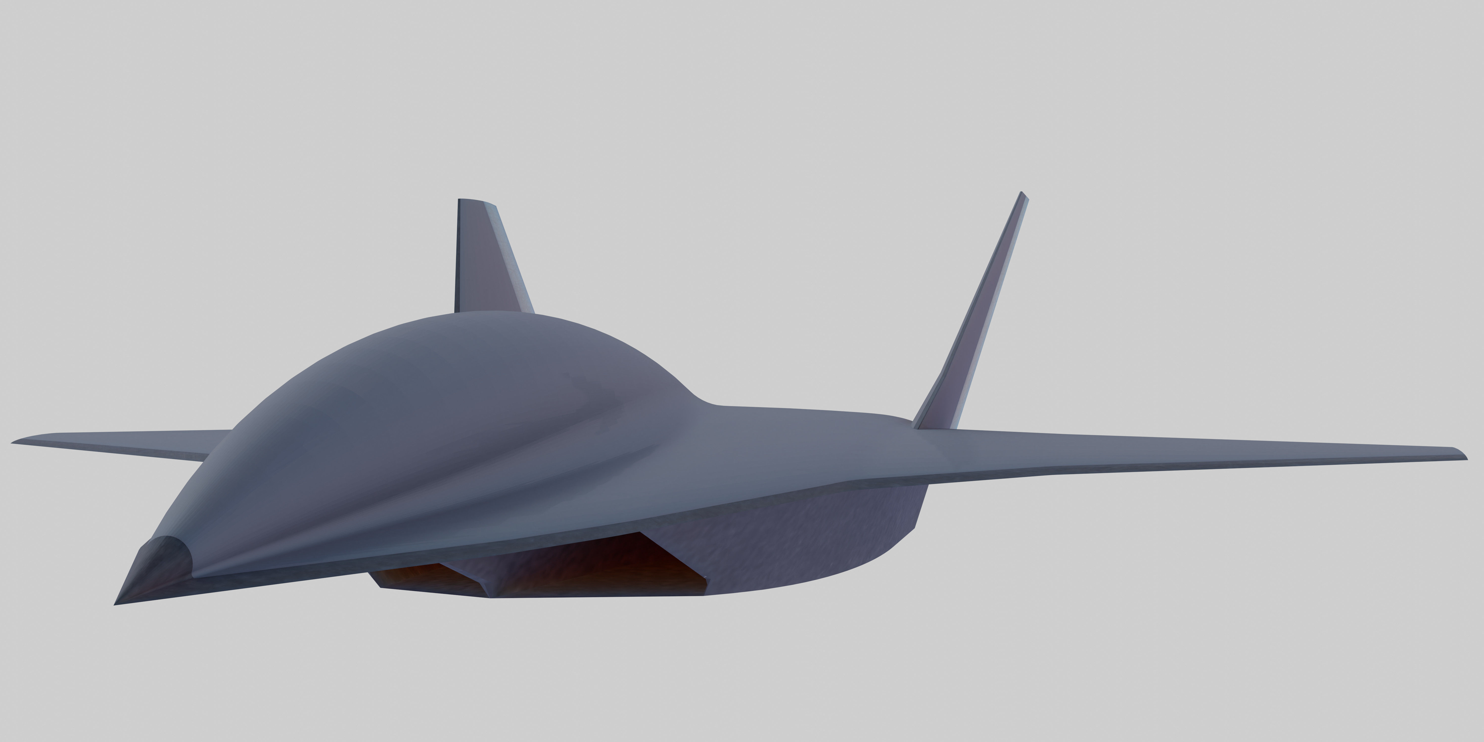 Boeing Hypersonic Valkyrie II  - Low Poly Low-poly 3D model_6