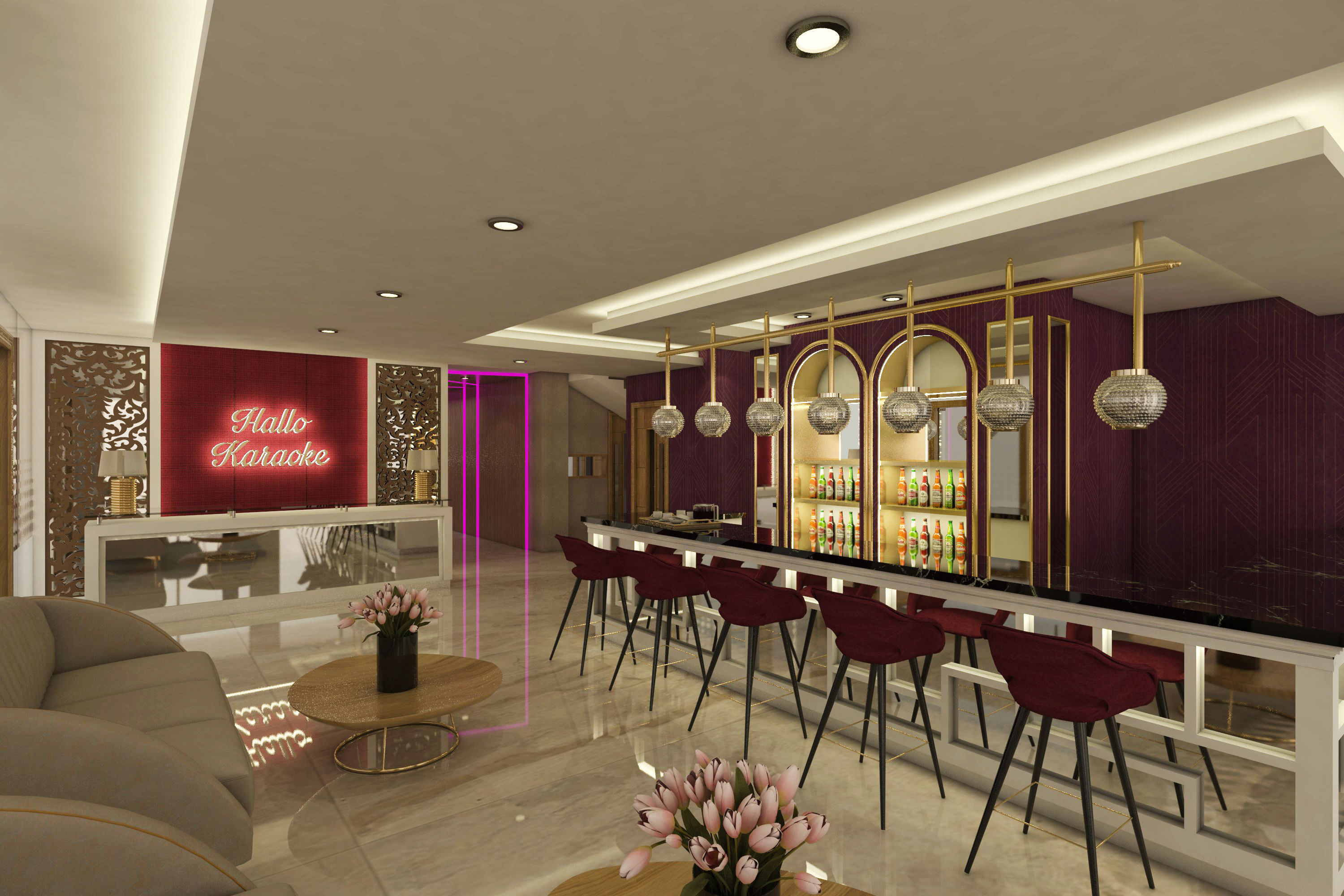 Lobby Karaoke 3D model_1
