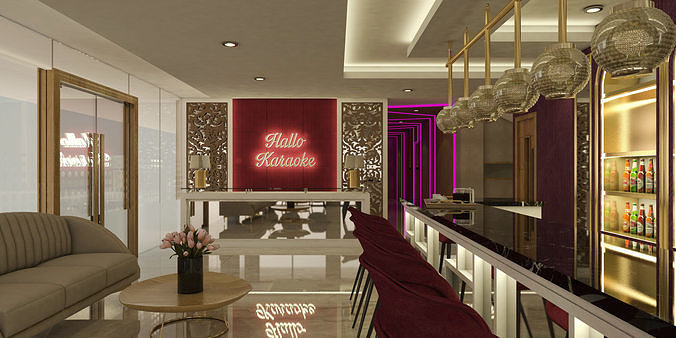 Lobby Karaoke 3D model