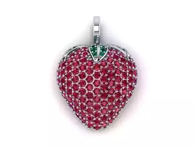 strawberry pendant