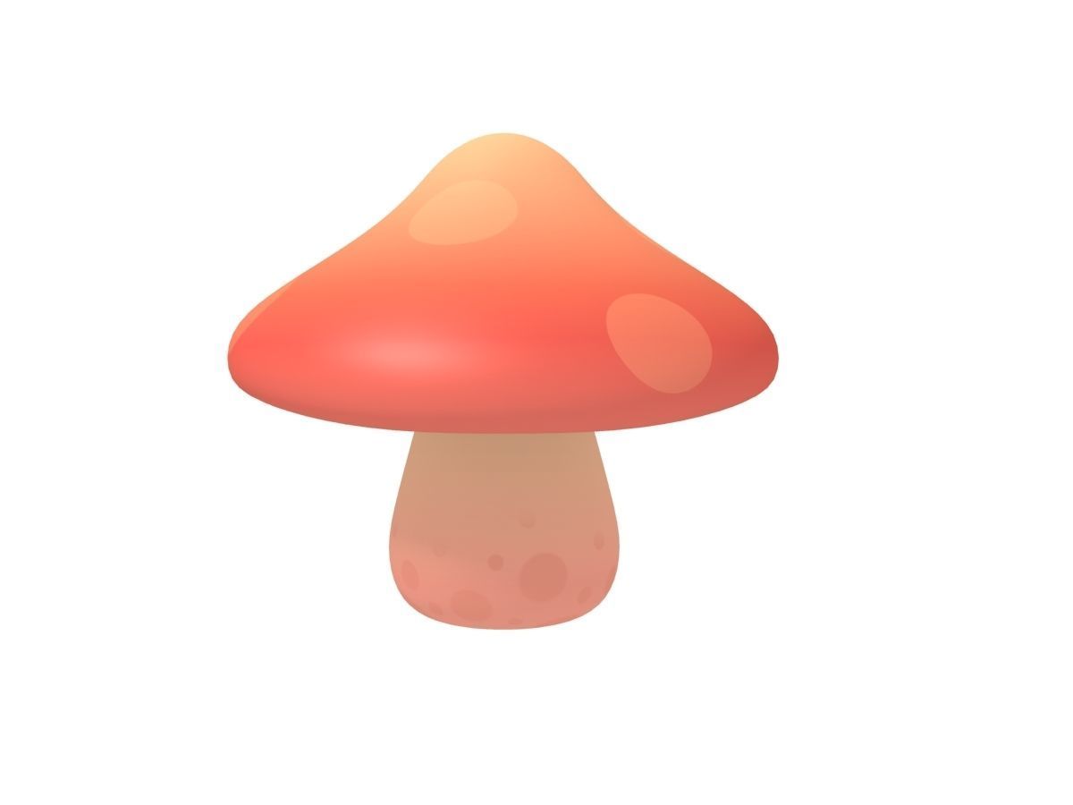 Mushroom 3D model_4