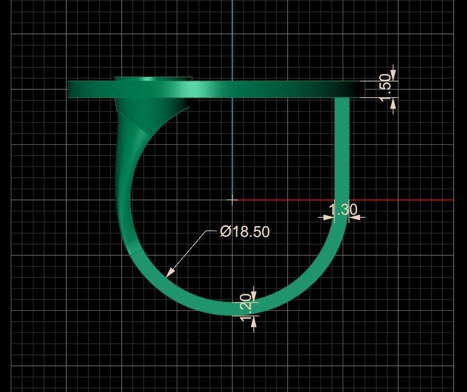 Ring with gem 5mm 6mm and ring with sphere 3D print model_7