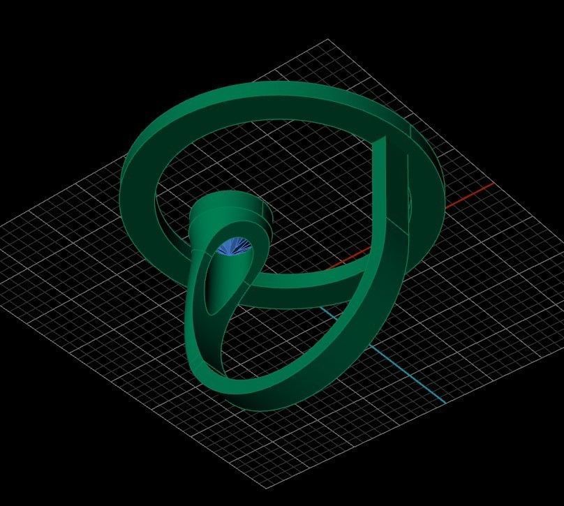 Ring with gem 5mm 6mm and ring with sphere 3D print model_10