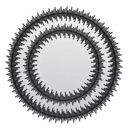 Kare Mirror Solare Black 132