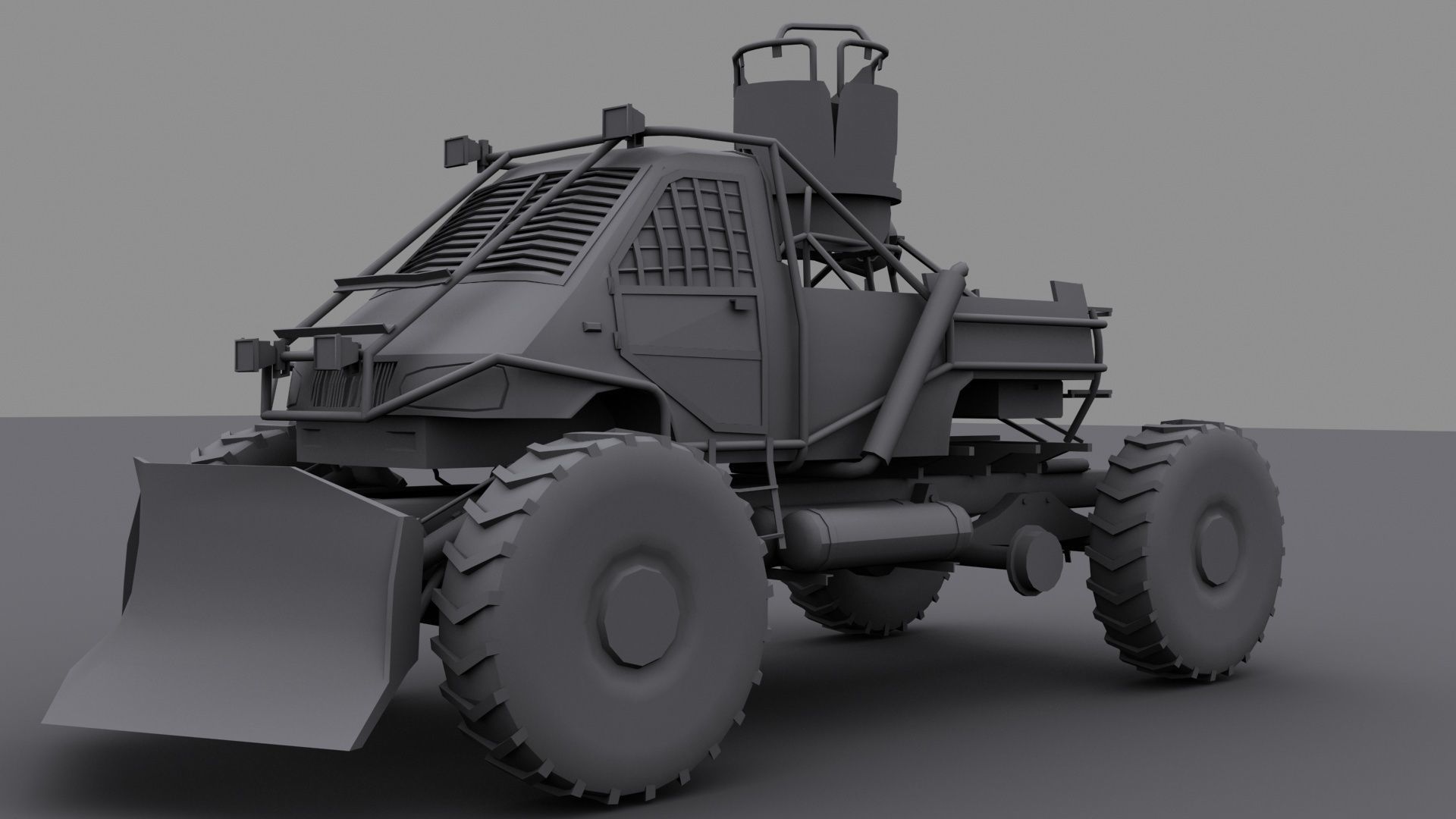 Armored Truck 3D model_2