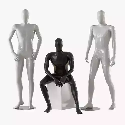 Three male mannequins 20