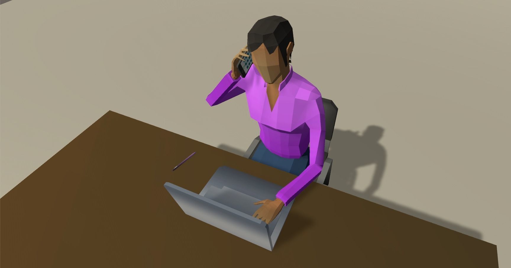 Low Poly Business people with Unity and UE4 21 Packages Low-poly 3D model_5