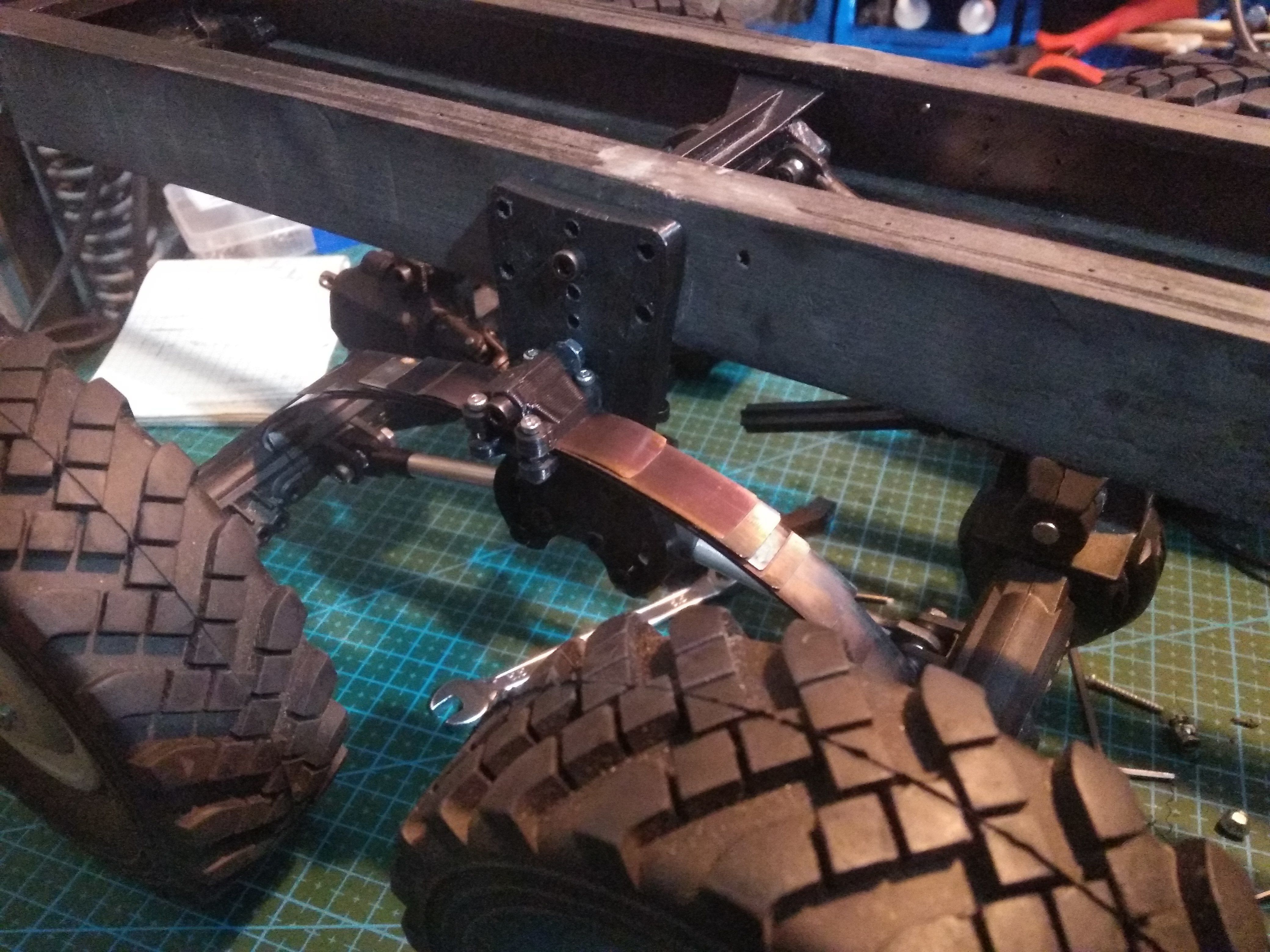 Crawler chasis 6x6 Ural rc truck 3D print model_8