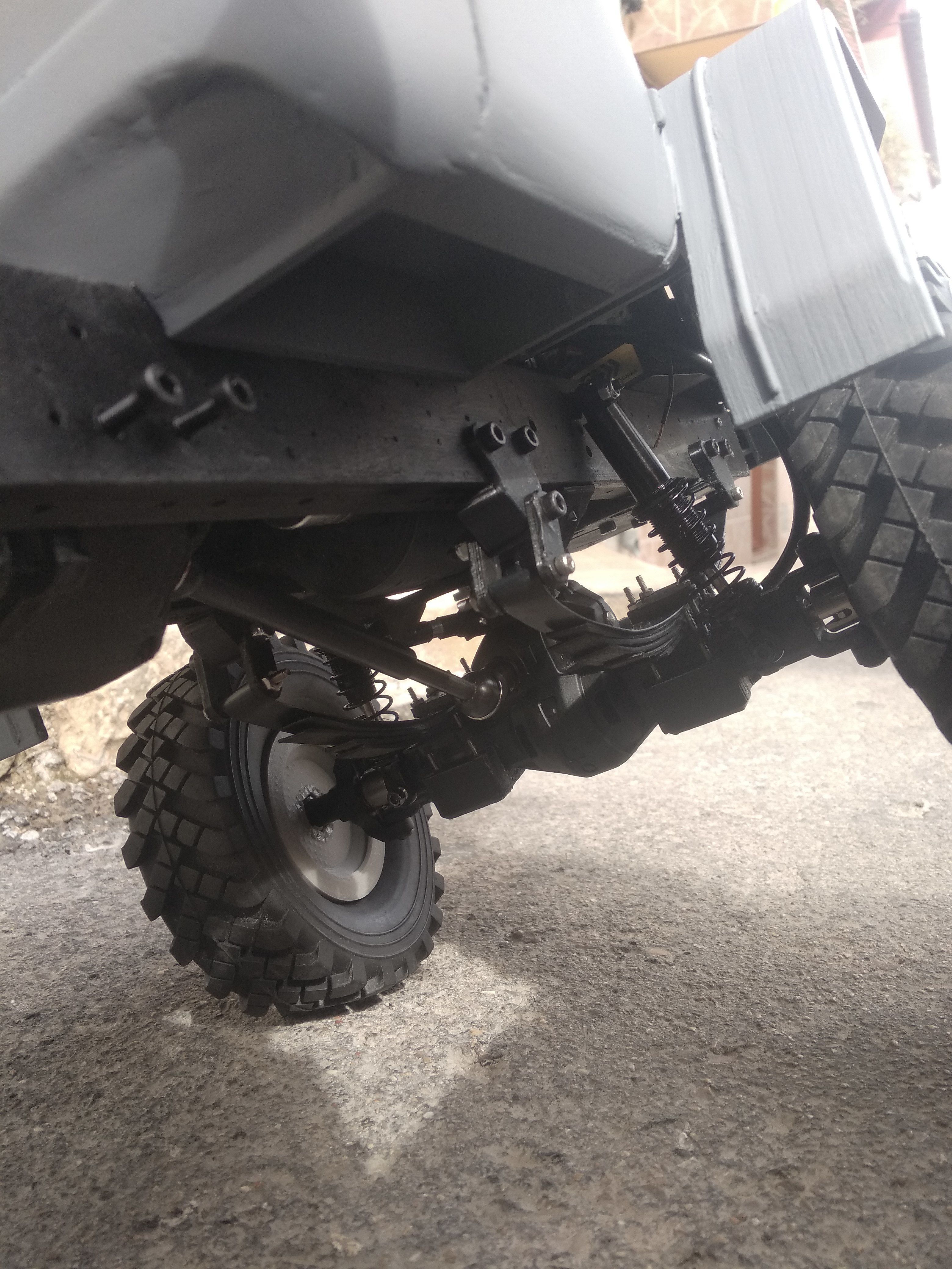 Crawler chasis 6x6 Ural rc truck 3D print model_17