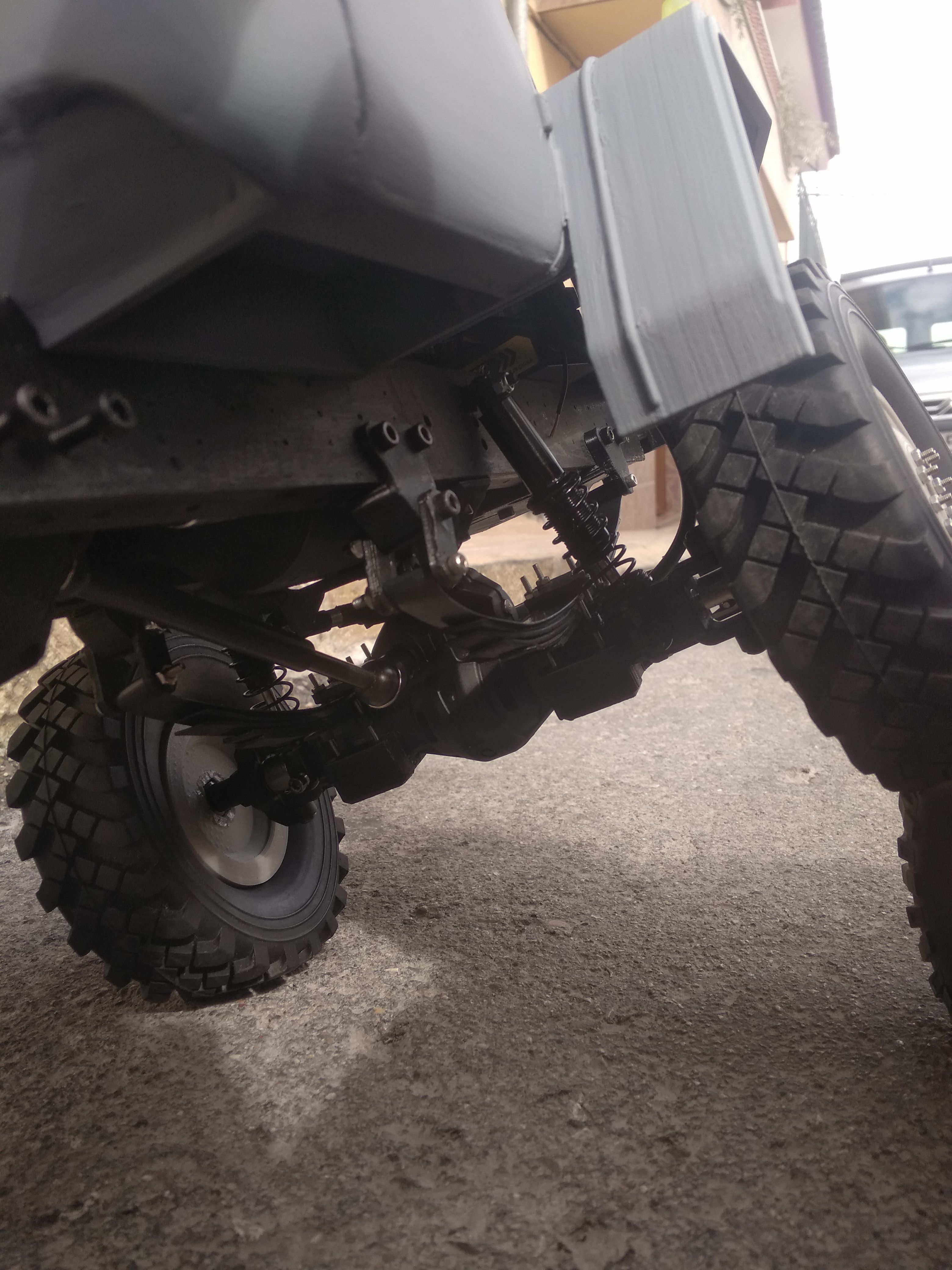 Crawler chasis 6x6 Ural rc truck 3D print model_4