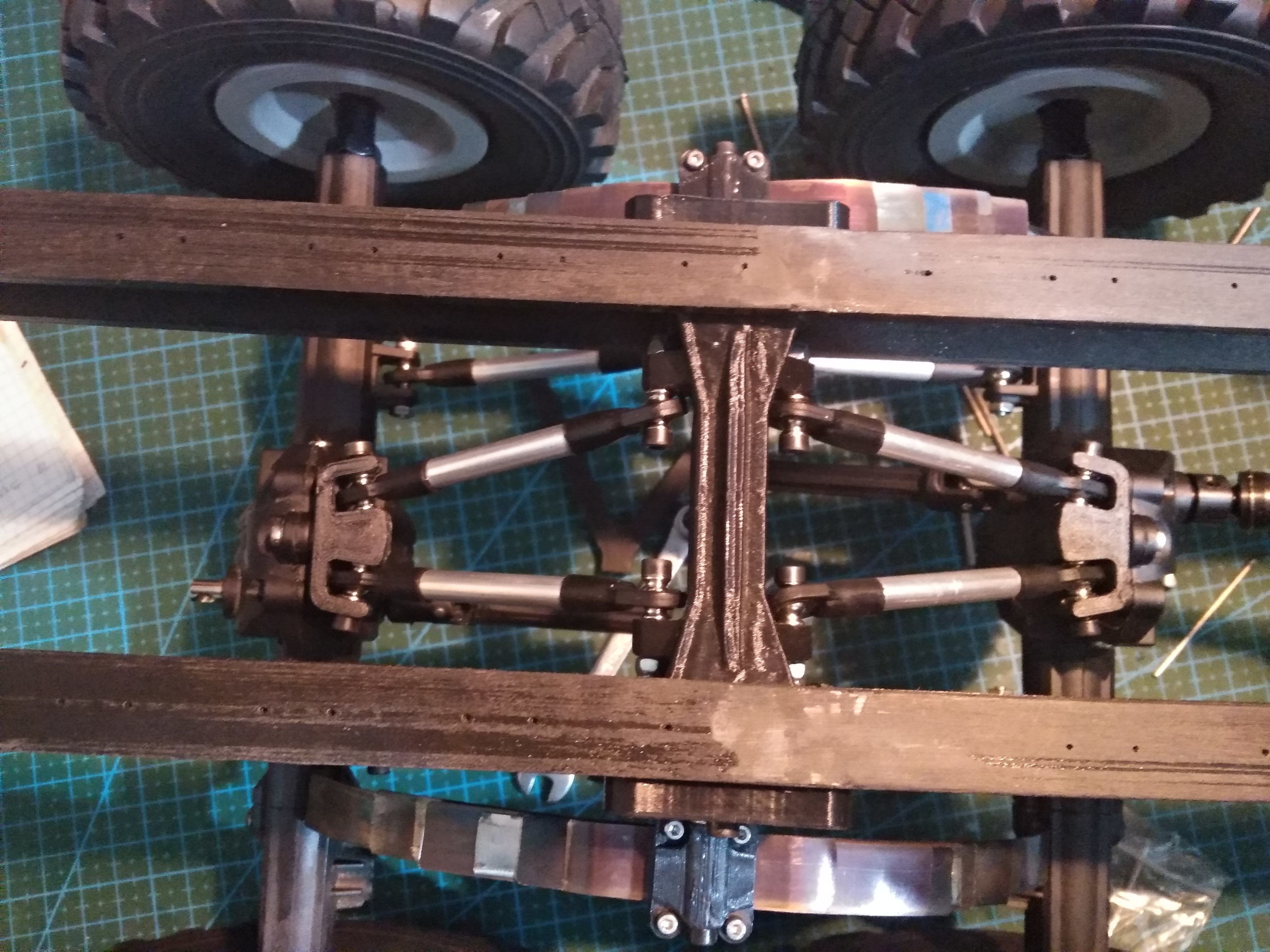 Crawler chasis 6x6 Ural rc truck 3D print model_3