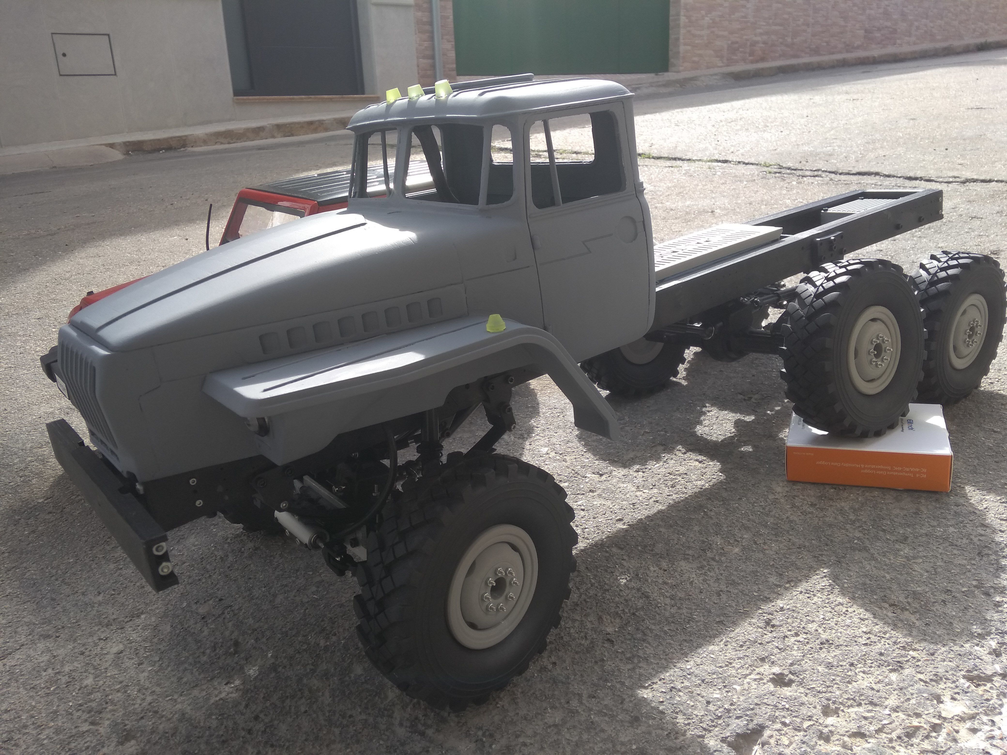 Crawler chasis 6x6 Ural rc truck 3D print model_19