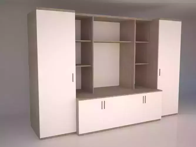 Modern Office Furniture N12 Low-poly 3D model