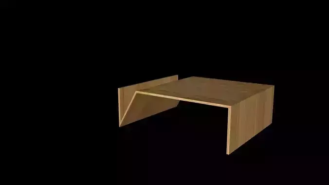 gurue wooden table Free 3D model