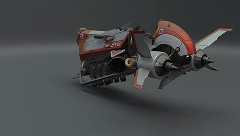 Hover Racer 3D model_1