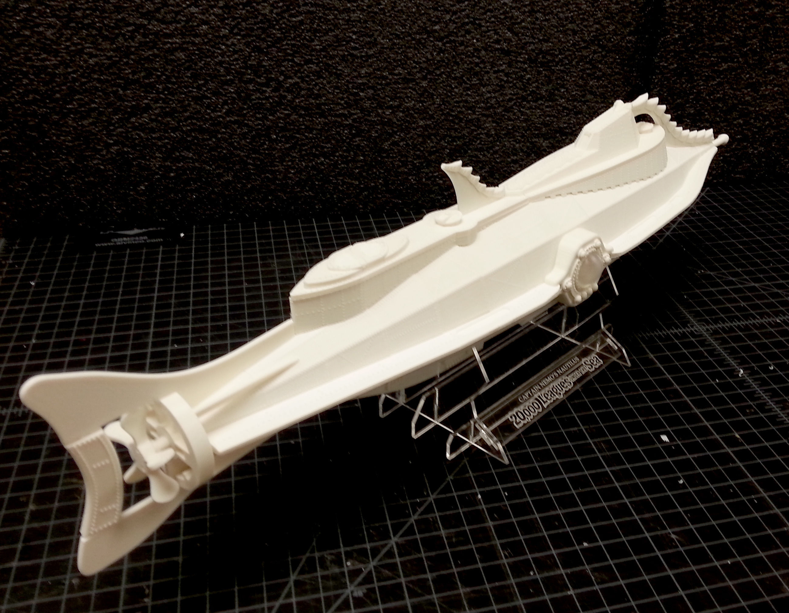 Nautilus submarine on table 3D print model_5