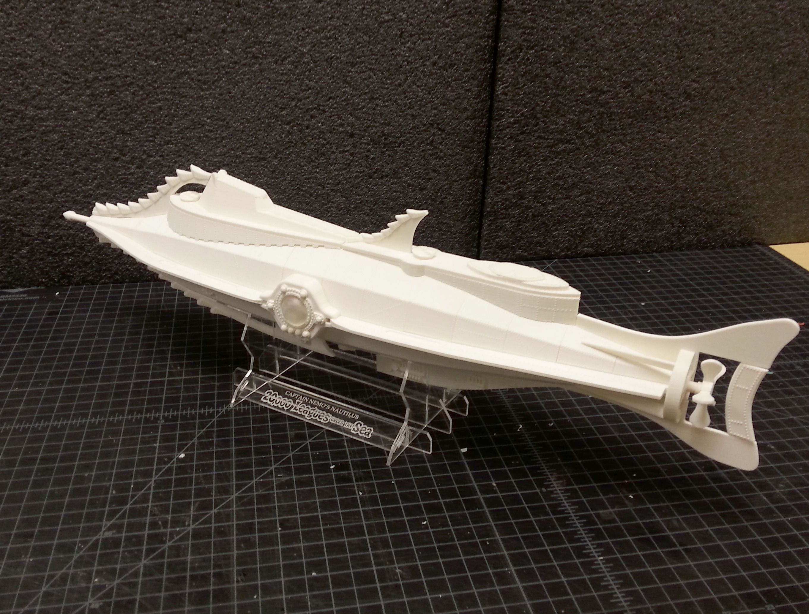 Nautilus submarine on table 3D print model_6