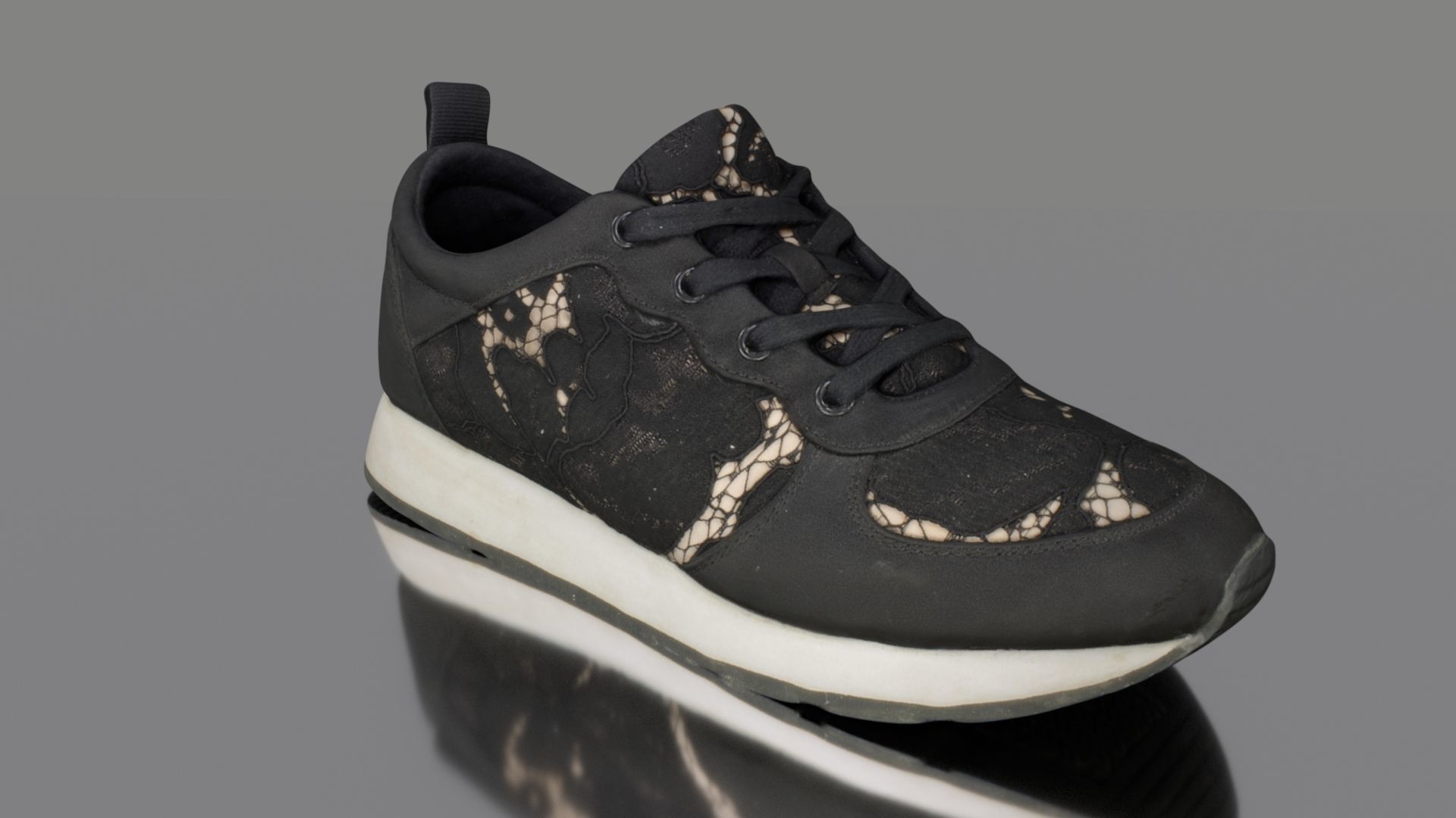 Sneaker low poly Low-poly 3D model_1