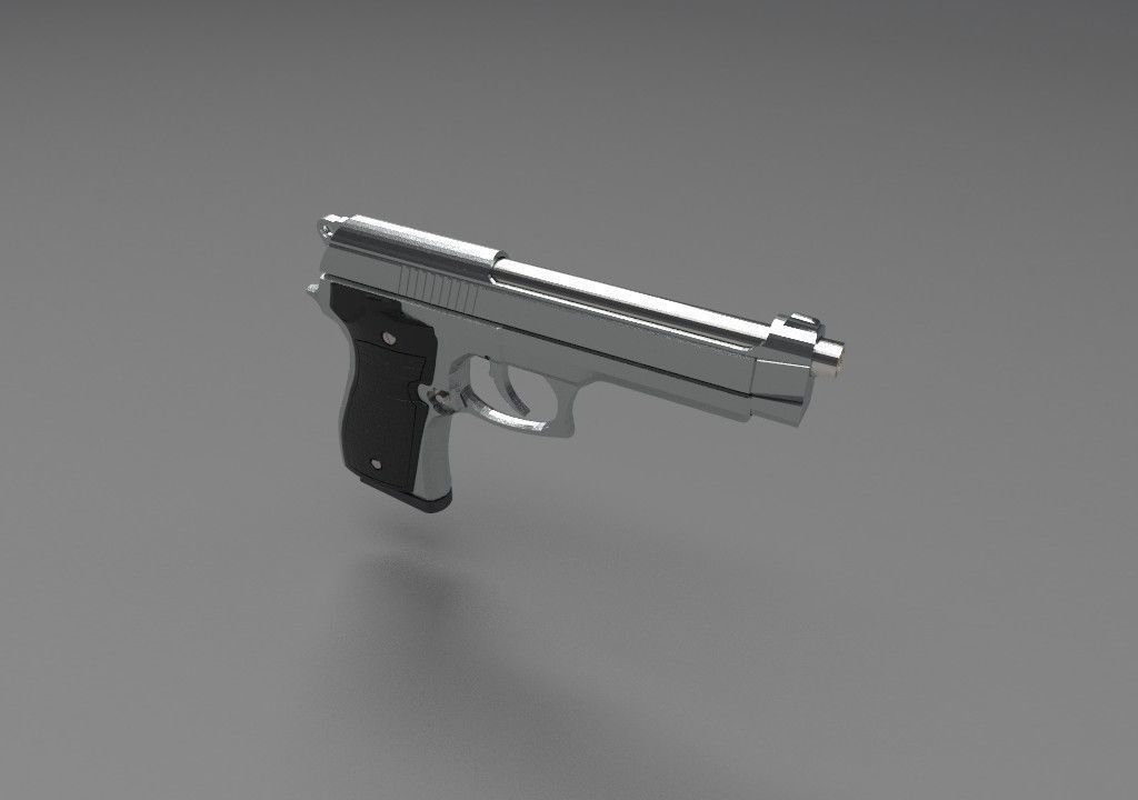 Pistol Berettaddc 3D model_1