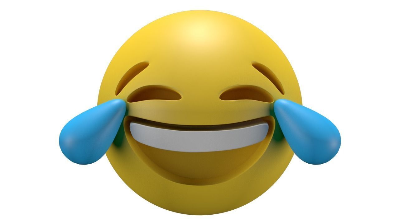 Face With Tears of Joy Low-poly 3D model_2