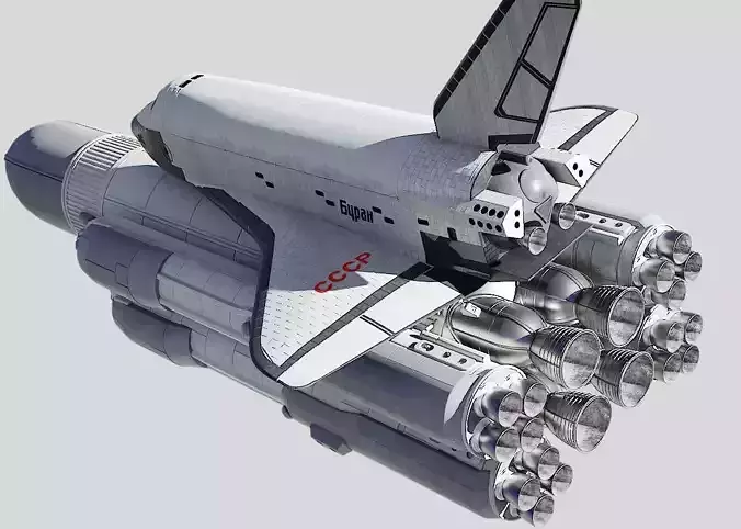 Buran space shuttle 3D model