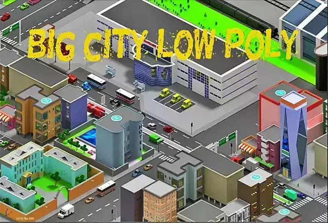 SimplePoly Urban - Low Poly Assets Low-poly 3D model Low-poly 3D model